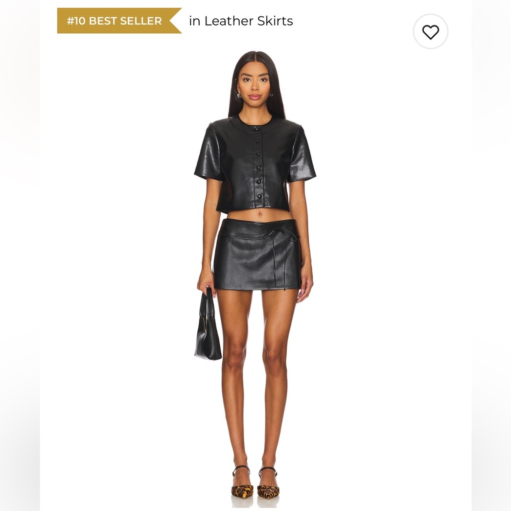 Amanda Uprichard Black Mini Skirt